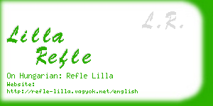 lilla refle business card
